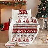 ASSUGO Weihnachts kuscheldecke, wohndecken kuscheldecken 150x200, Weich Leicht...