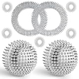 2 Stücke Magnetic Acupressure Balls &5 Akupressur Ring &2 Akupressur Armbänd,...