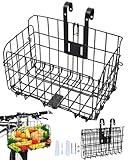 VELOGO Fahrradkorb Vorne Hinten - Kaltziehstahl Faltbarer Fahrradkorb, Abnehmbar...