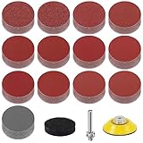 KONGMING 130 Stück Schleifpapier Klett 2 Zoll 50mm Körnung 80 100 120 150 240...
