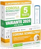 Lyher – NEUE Variante 5 x 1er Corona Schnelltest für Zuhause COVID 19 Antigen...