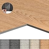 LZQ PVC Bodenbelag Vinylboden Selbstklebend mit Holz-Effekt, 18 Vinyl Fliesen...