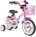 PROMETHEUS BICYCLES Kinderfahrrad ab 3 Jahren - Mädchenfahrrad 12 Zoll Kinder...