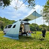 Heckzelt Auto für VW T5 T6, 250x200x205CM, Heckklappenzelt für 2-3 Personen,...