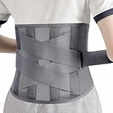 Jokisa Rückenbandage mit Stützstreben,Lendenwirbelstütze aus Atmungsaktivem...