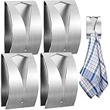 smilixin 4 Stück Handtuchhaken Geschirrtuchhalter Ohne Bohren,Wandhaken Küche...