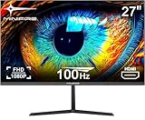 Minifire 27 Zoll Monitor, 100 Hz, FreeSync, Full HD, 1080p Monitor PC Bildschirm...