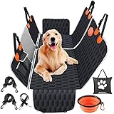 OneAmg Hundedecke Auto Rückbank Autoschondecke Hund mit Sichtfenster,...