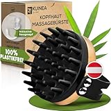 KUINEA® Kopfhaut Massagebürste Silikon - mit SAUGNAPF zum Aufhängen -...