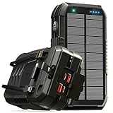 70000mAh Solar Powerbank, PD 30W USB C 3.0A Power Bank Schnellladen mit...