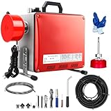 850W Elektrische Rohrreinigungsmaschine Rohrreinigungsspirale für Ø20-100mm...