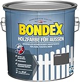 Bondex Holzfarbe für Außen, 2,5 L, Anthrazit, für ca. 25 m², Wetter- &...