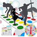 KHDULQ Twister Spiel, Twister Spiel für Kinder Bodenspiel mit Spielmatte...