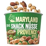 Maryland Snack Nüsse Provence 275g Becher – Mediterran gewürzte Nussmischung...