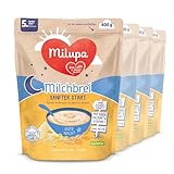 Milupa Milchbrei Sanfter Start – Glutenfreier Babybrei ohne Palmöl – Frei...