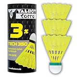 Talbot-Torro® Badminton Ball Tech 350, 3er Dose, Farbe: Gelb, Geschwindigkeit:...