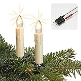 hellum Lichterkette innen Wachstropfen Made in Germany, 20,3m beleuchtet mit 30...
