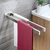 ZUNTO 40cm Wand Handtuchhalter Doppelt Edelstahl Handtuchstange, Wand...