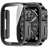 Amizee 2 Stück Hard Hülle Kompatibel mit Apple Watch Series 9/8 Series 7 45mm...