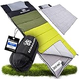 SkinWalker Schlafsack 4 Jahreszeiten Sommer & Winter [-18°C bis 15°C]...