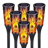 Moxled 6 Stück Solarlampen für Außen - 12 LED Solarleuchten Garten mit...