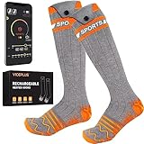 Beheizbare Socken Beheizte Socken,Heizsocken Skisocken 5v 5000 mAh...