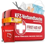 KFZ Verbandstasche nach aktueller Norm 2026 inkl. Beatmungstüchern - Auto...