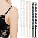 Abeillo 3 Paar BH Träger, Damen Verstellbar Schulter, Blumenspitze Ersatz BH...