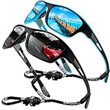 Perfectmiaoxuan Polarisierte Sonnenbrille Herren Damen für Radfahren Fahren...