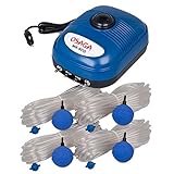 Osaga MK-Serie Teich- und Aquariumbelüfter - Set mit regelbarer Luftpumpe,...