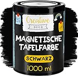 Creative Deco Magnetisch Schwarz Wandfarbe Kreidefarbe Tafelfarbe | 1000ml | 2...