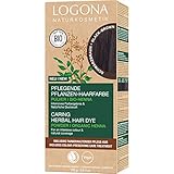 LOGONA Naturkosmetik Pflegende pflanzliche Haarfarbe, Veganes Haarfarbe-Pulver...