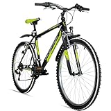 Bergsteiger Denver 26 Zoll Mountainbike, geeignet ab 155 cm, 18 Gang-Schaltung,...