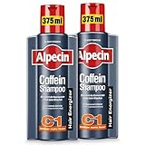 Alpecin Coffein-Shampoo C1, 2 x 375 ml - Haarwachstum stimulierendes Haarshampoo...