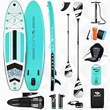 AUKAI SUP Board PRO 320cm | 2in1 Aufblasbares Stand up Paddle Set mit Kajak-Sitz...