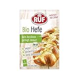 RUF Bio Hefe, ohne Emulgator und ohne Anrühren, Trockenhefe für Pizza, Brot,...