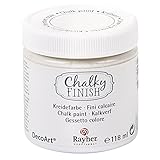 Rayher 38867102 Chalky Finish auf Wasser-Basis, Kreide-Farbe für Shabby-Chic-,...