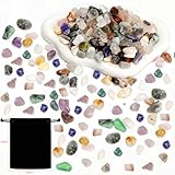 XRVRILE 500g Bunte Mini Edelsteine 9-12mm, Trommelsteine, Kleine Edelsteine,...