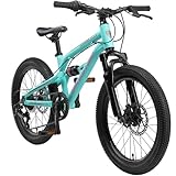 BIKESTAR Kinder Fahrrad Aluminium Fully Mountainbike 7 Gang Shimano,...