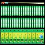 AOUZOVLI 50Pcs Knicklichter Angeln Angel Knicklichter Nachtlicht für Angelrute...