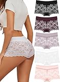 ALL OF SHE 5er Pack Unterwäsche Frauen Sexy Unterhosen Damen Spitze...