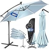 KESSER® Alu Ampelschirm LED Solar Inkl. Abdeckung Fernbedienung, Cover,...