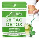 Detox Tee für Abnehmen – 28 Tage abnehmentee Entgiftungstee mit Lotusblatt,...