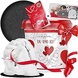 3D Handabdruck Set für Paare inklusive Sockel - Gips-Handabdruck-Set -...