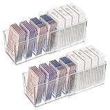 YIEZI 2 Packung Ausziehbar Acryl Gesichtsmasken-Aufbewahrungsbox mit...