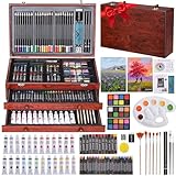 MAMIZO 202-Teiliges Premium Malset,Malkoffer mit...
