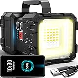 Retoo Handscheinwerfer Led Taschenlampe Extrem Hell Wiederaufladbare USB...