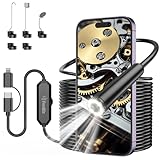 Endoskopkamera mit Licht, Ferdiiz 1920P HD Endoskop-Kamera Handy mit 8 LED,...