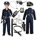 JOYIN Deluxe Polizistenkostüm und Rollenspielset für Kinder, Polizeikostüm...