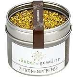 Zauber der Gewürze Zitronenpfeffer, grob gemahlen, leckere Pfeffer-Mischung mit...
